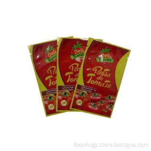 Customized Pasta Sauce Packaging , PET / AL Side Gusset Bag